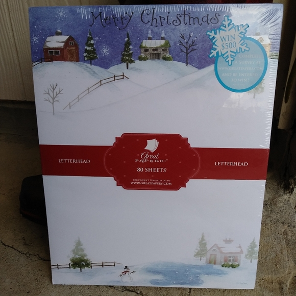 Holiday Christmas Paper Stationary Paper Computer Paper - Picture 4 of 10